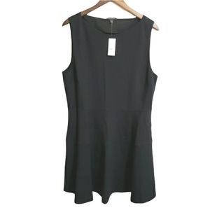 Lord & Taylor Black Sleeveless Swing Dress Women's Size XL NWT